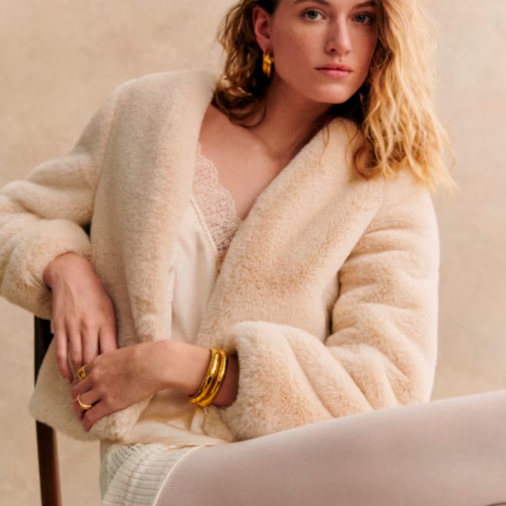 Sezane Cleo Fur Coat